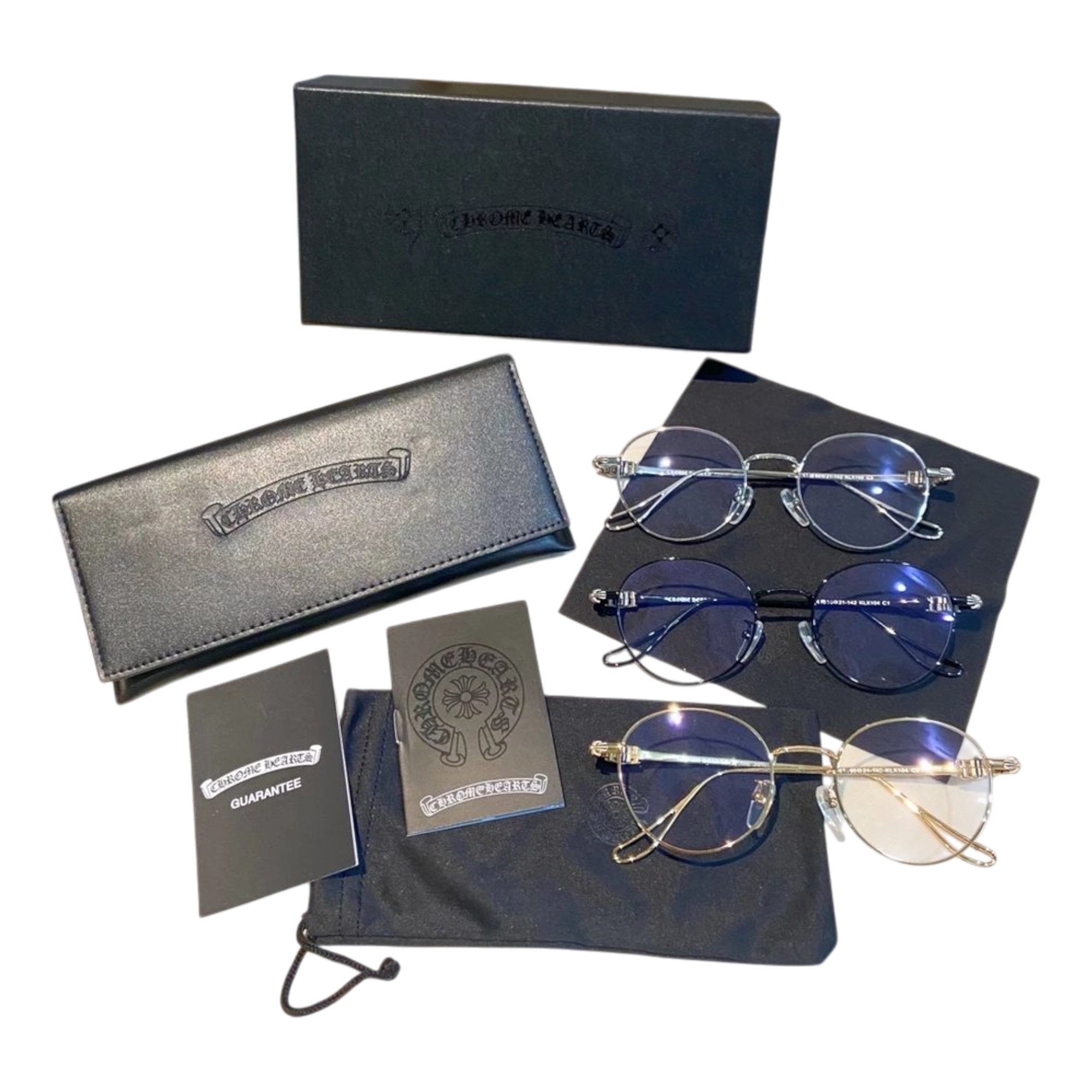 Chrome Round Glasses