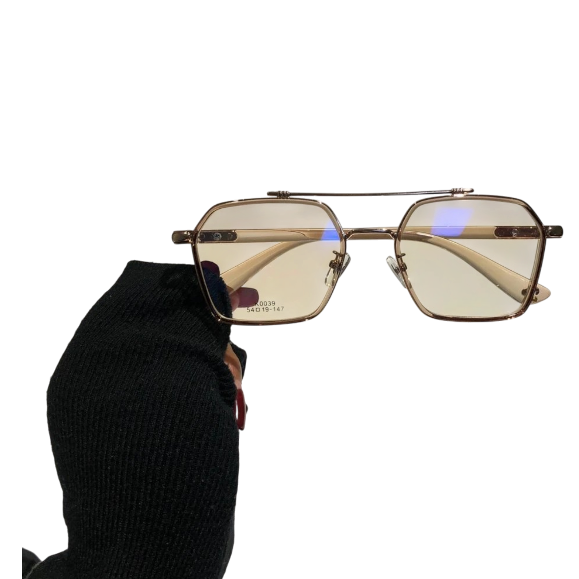 Chrome Glasses Octagonal