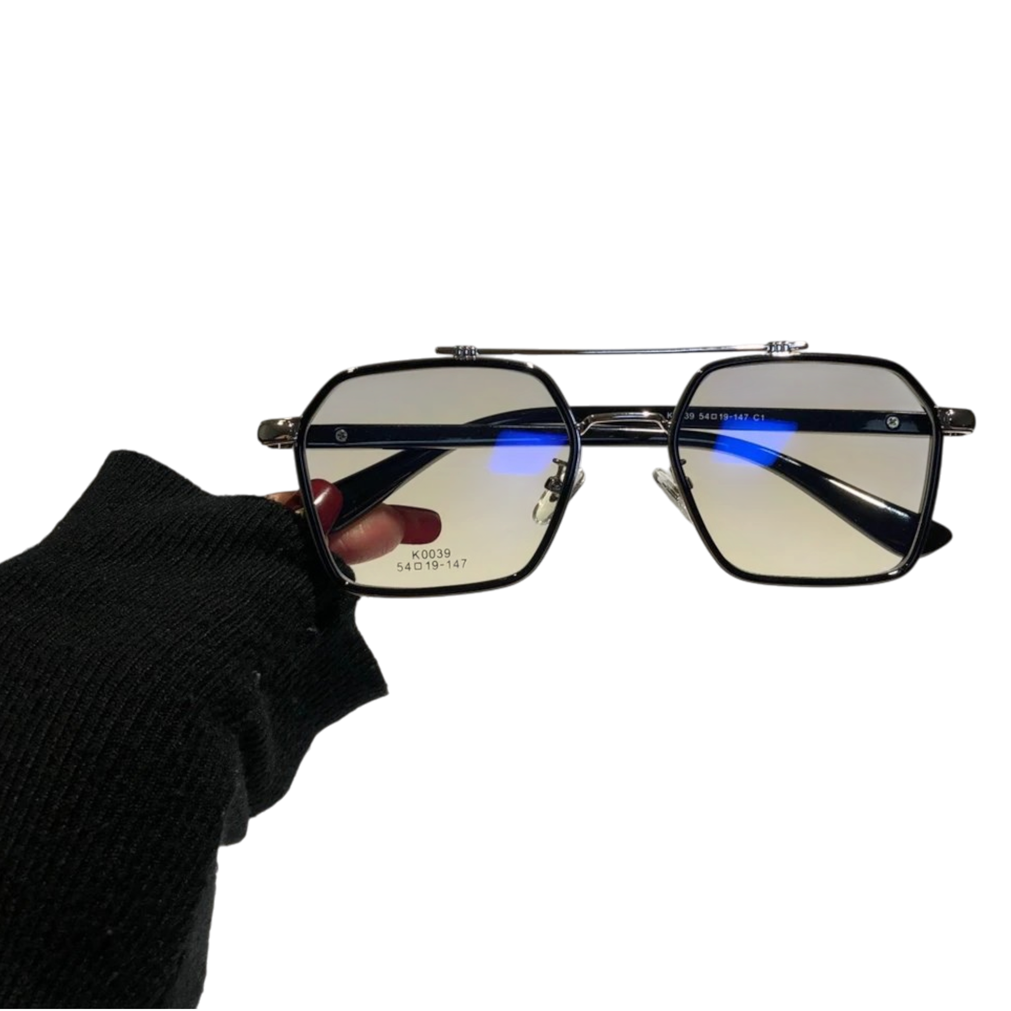 Chrome Glasses Octagonal