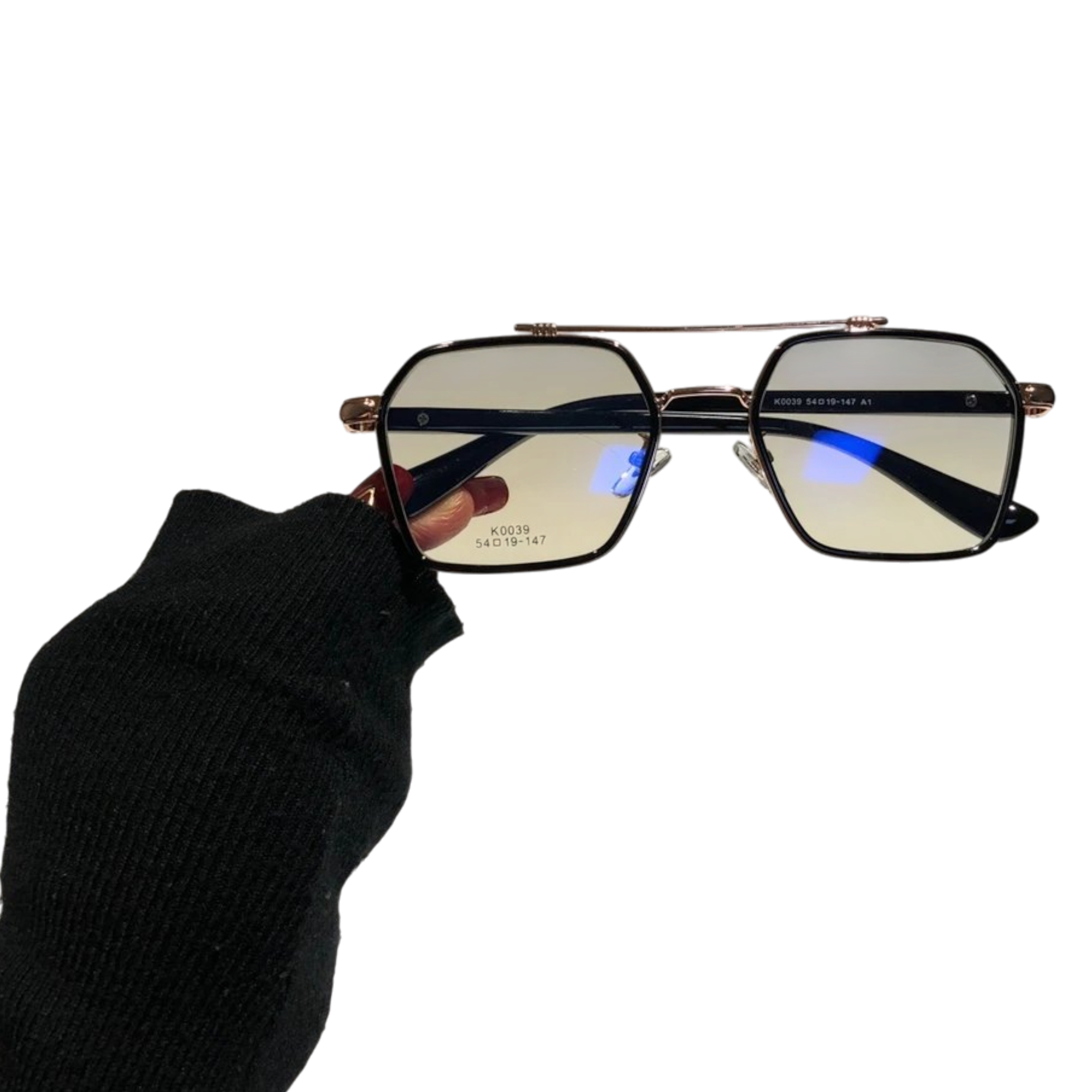 Chrome Glasses Octagonal