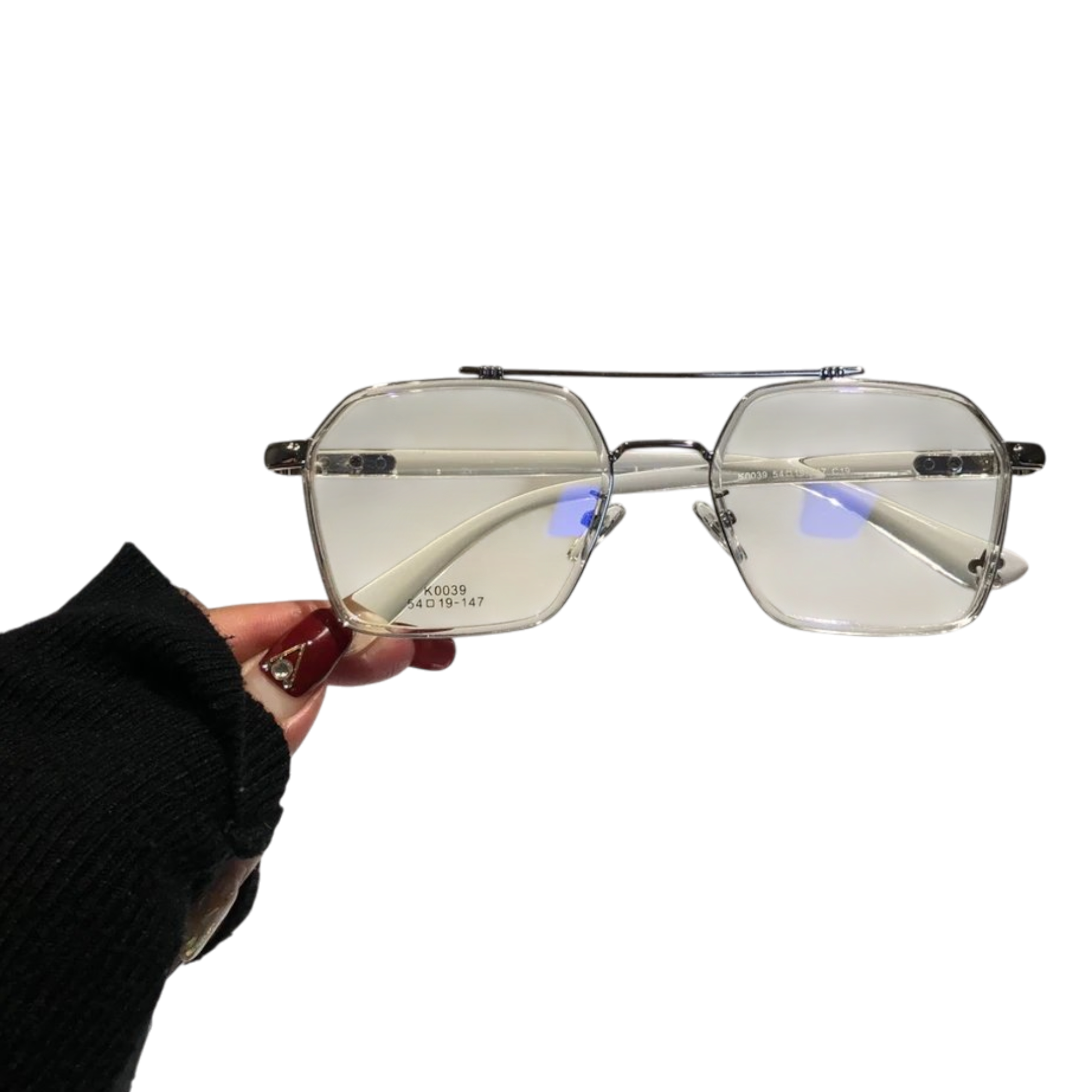 Chrome Glasses Octagonal