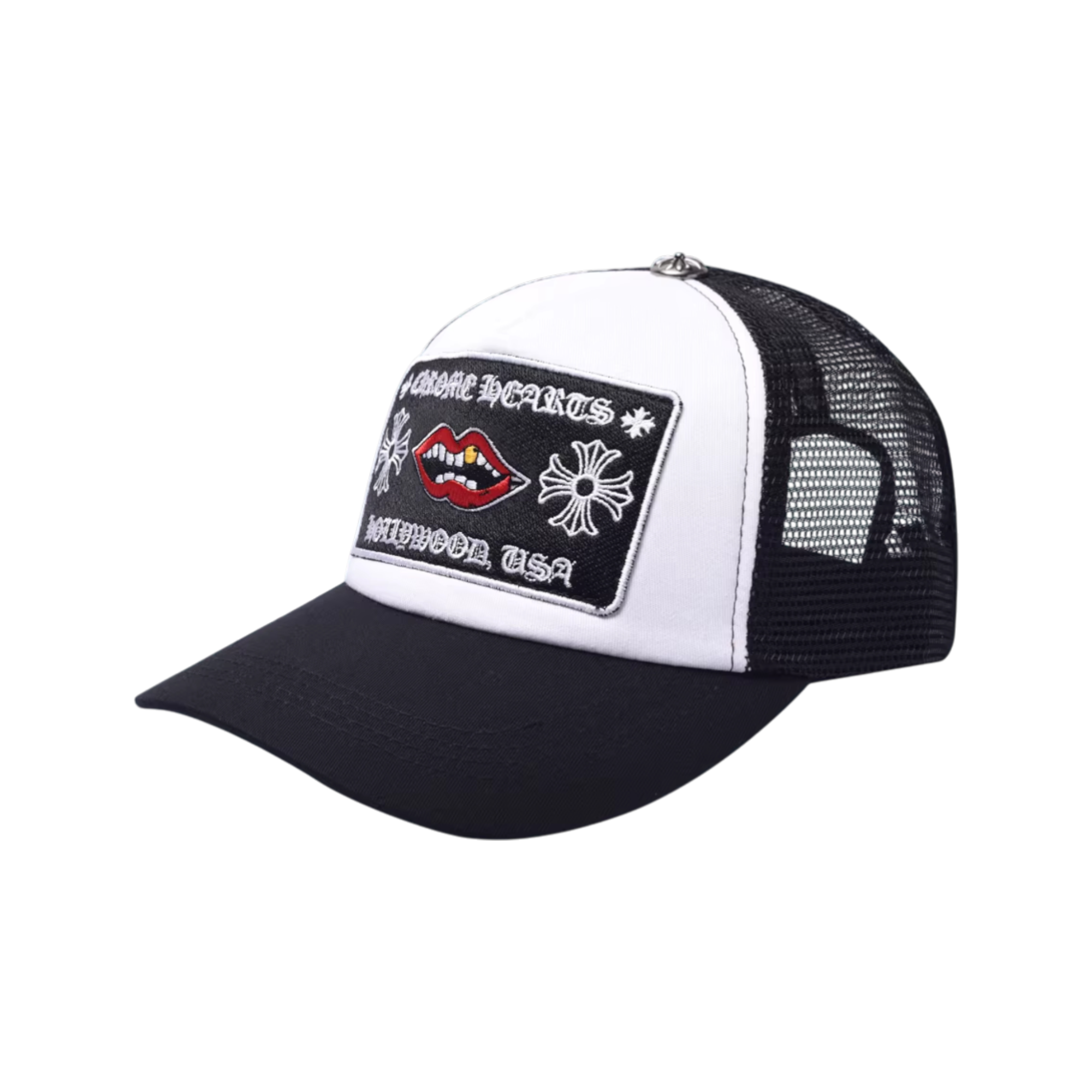 Chrome Lips Trucker